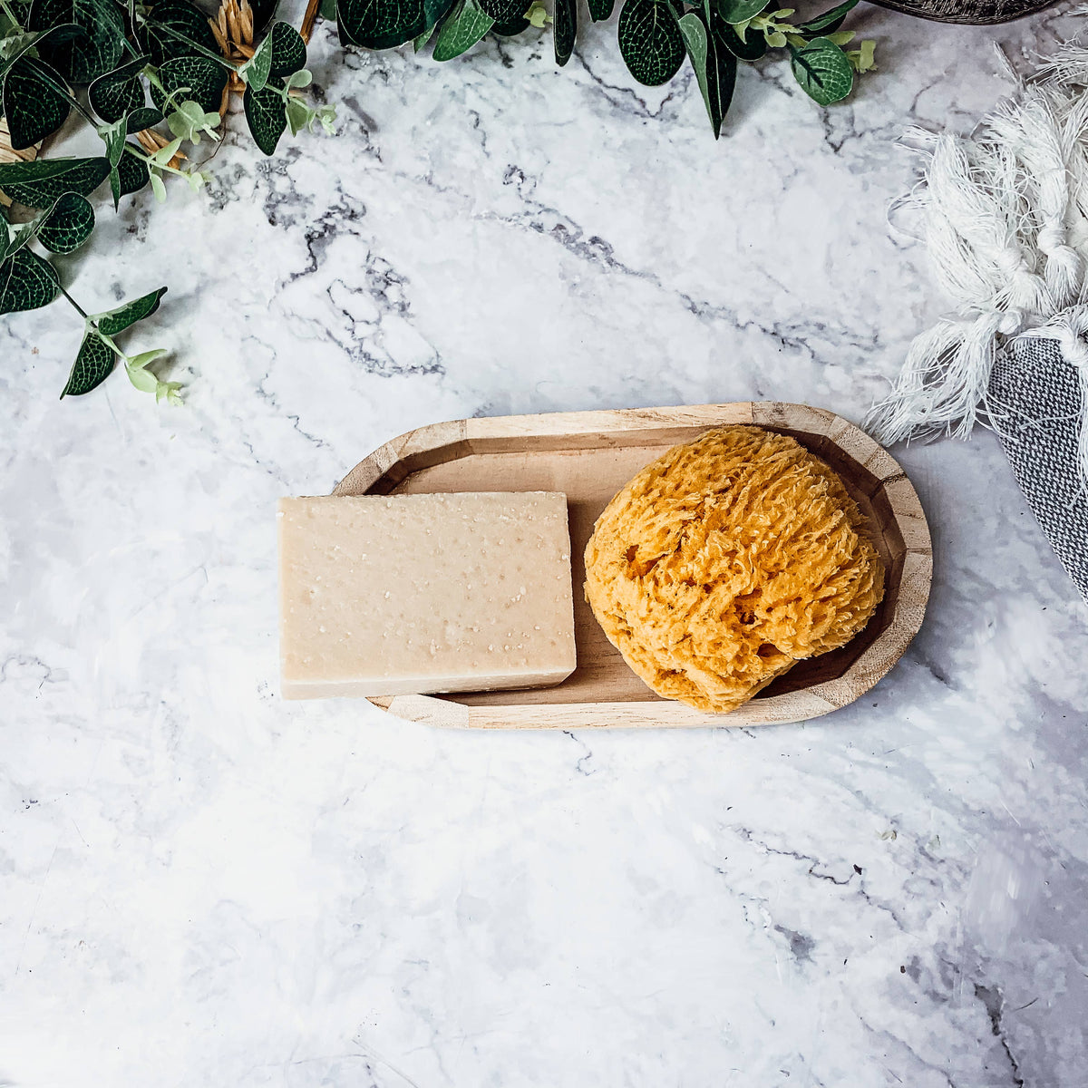 Natural Sea Sponge for Bath, 4–5 Inches