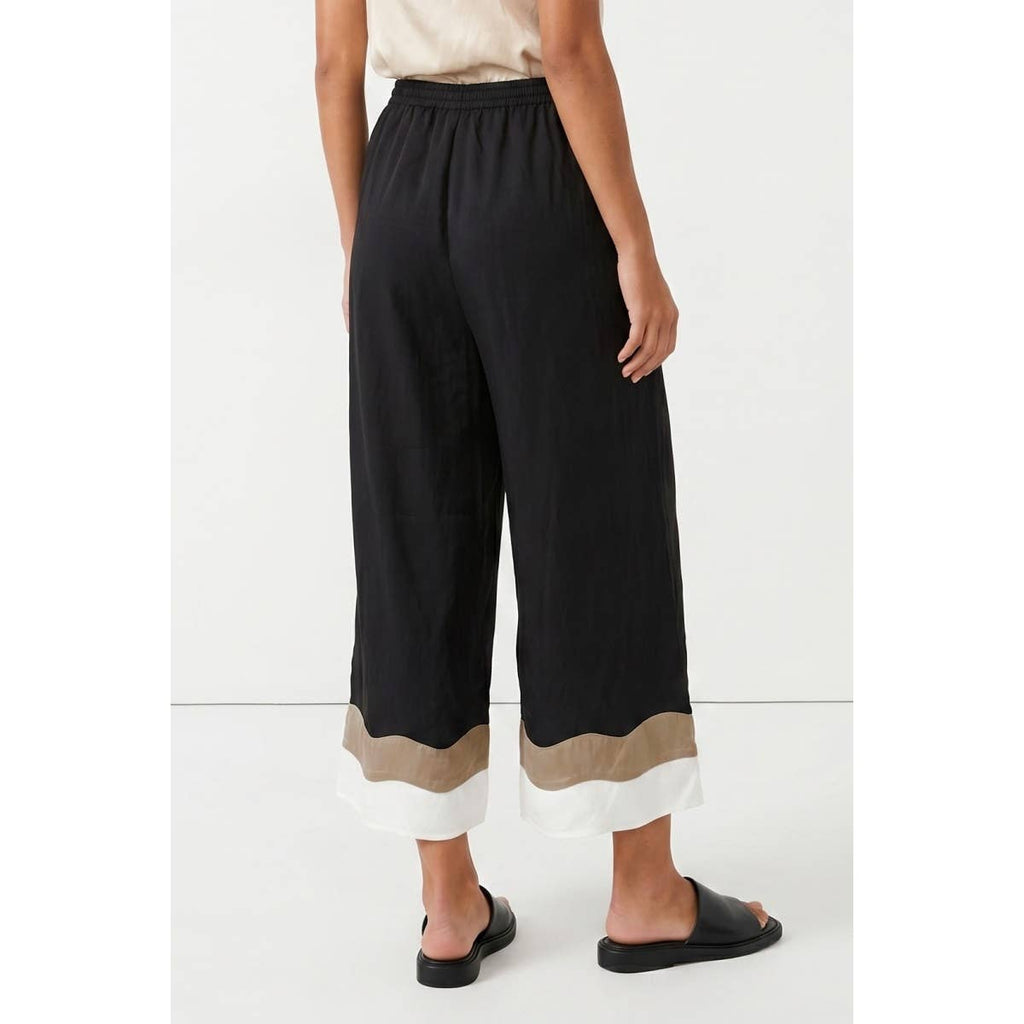 Wavy Colorblock Wide Leg Pants