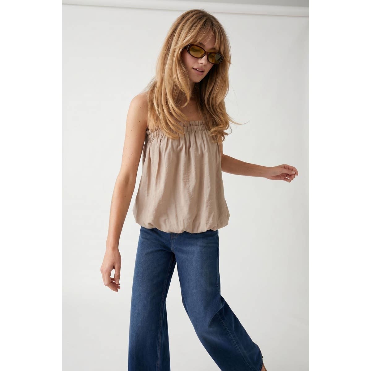 Bubble Hem Tube Top