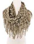 Mini Patterned Tube Infinity Scarf