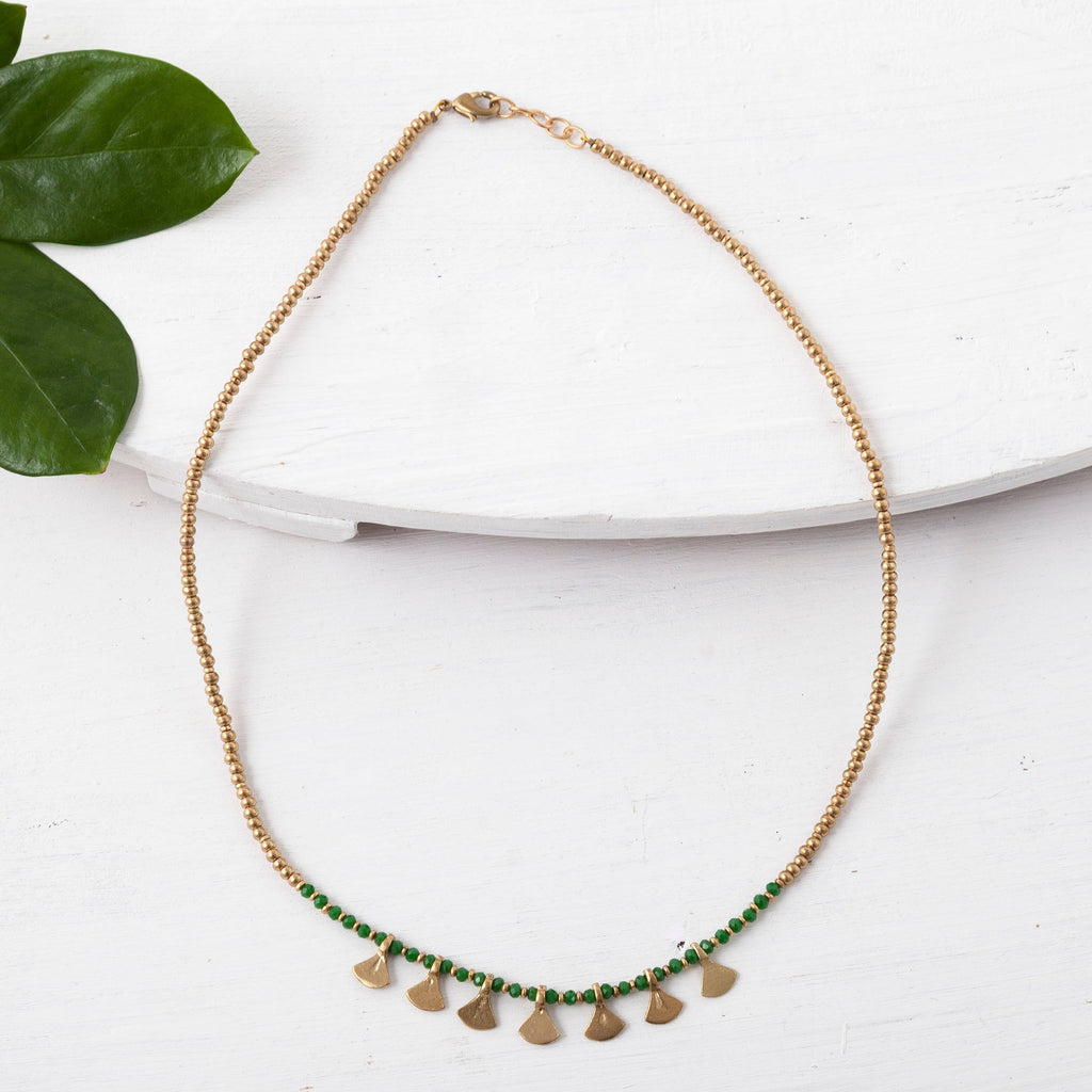 Triangle Drop Color Necklace