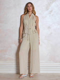 Crinkle Textured Drawstring Pants